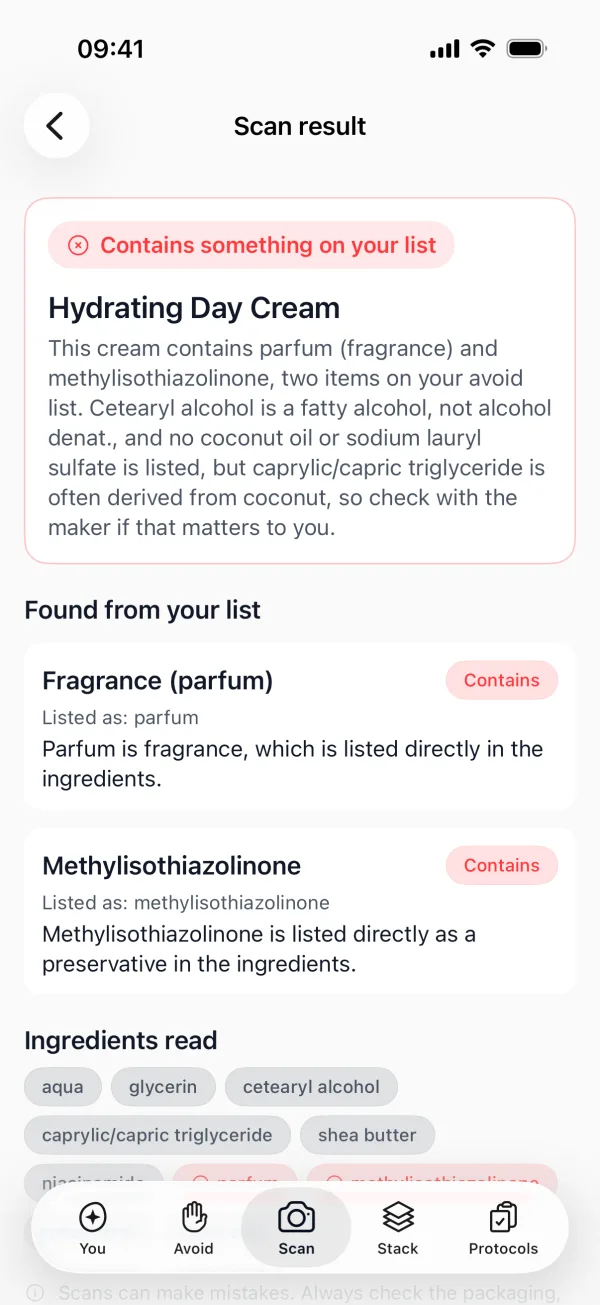 Label scanning